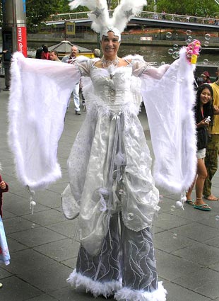 Christmas Angel Stiltwalker